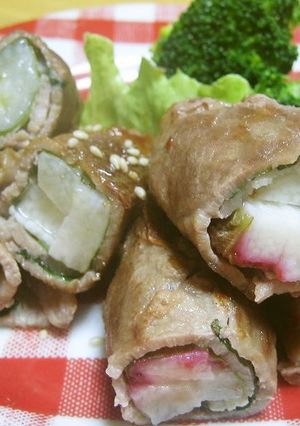 ◆シャキシャキ♪山芋の豚肉ロール2種◆-レシピのメイン写真