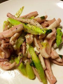 いかとアスパラの塩ダレ炒め-レシピのメイン写真