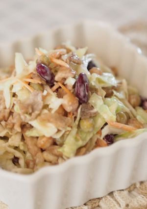 ボリュームたっぷり♪野菜とお豆の肉サラダ-レシピのメイン写真