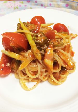 ネバネバ冷製パスタ-レシピのメイン写真