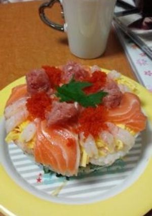 みんなでワイワイお寿司ケーキ♡-レシピのメイン写真