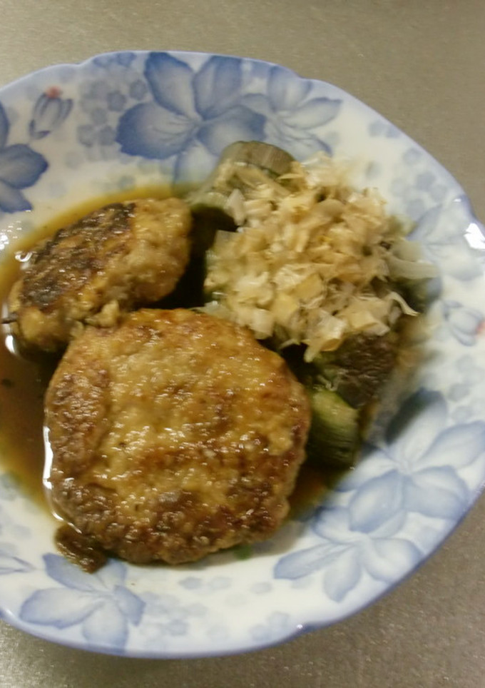 鶏つくねと茄子の煮物-レシピのメイン写真