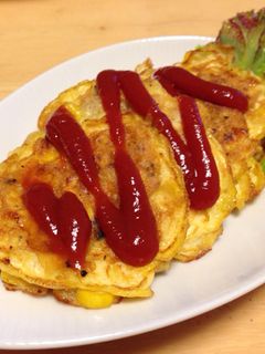 ゴーヤのワタのチーズ焼き-レシピのメイン写真