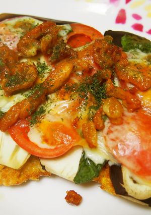 夏野菜のピザ風 チキンカツレツ-レシピのメイン写真