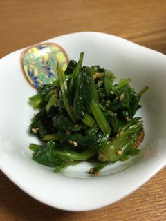 簡単!甘めの☆ほうれん草のごま和え-レシピのメイン写真