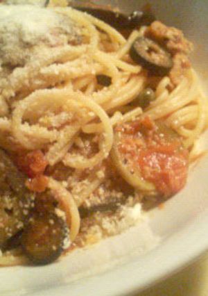 トマトソース利用　パスタ・シシリアン-レシピのメイン写真