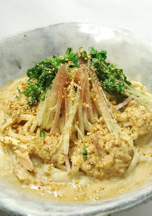 冷製胡麻しそ薬味うどん-レシピのメイン写真