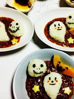 ハロウィン オバケのミッキーカレー-レシピのメイン写真