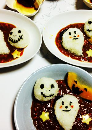 ハロウィン オバケのミッキーカレー-レシピのメイン写真