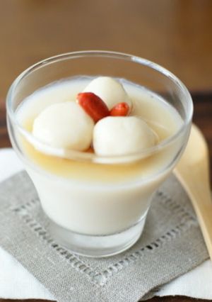 もちもち白玉&ふるふる杏仁豆乳豆腐-レシピのメイン写真