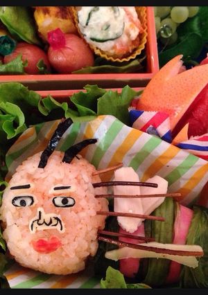 LINEスタンプ　既読虫キャラ弁-レシピのメイン写真