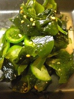 きゅうりとワカメの酢の物ごま和え-レシピのメイン写真