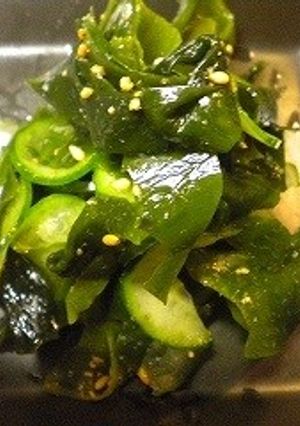 きゅうりとワカメの酢の物ごま和え-レシピのメイン写真