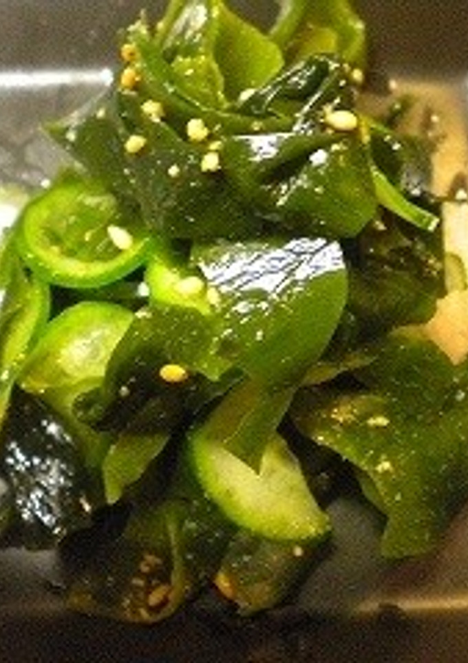 きゅうりとワカメの酢の物ごま和え-レシピのメイン写真