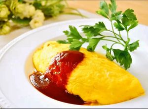 【楽めし】ひき肉と玉ねぎのオムレツ-レシピのメイン写真