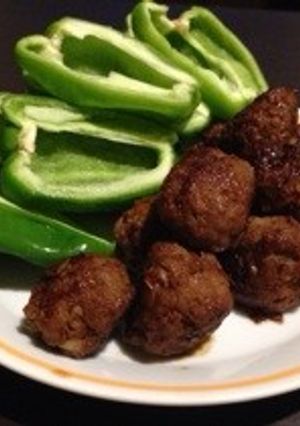 ミートボール＆ピーマン【簡単夏料理】-レシピのメイン写真