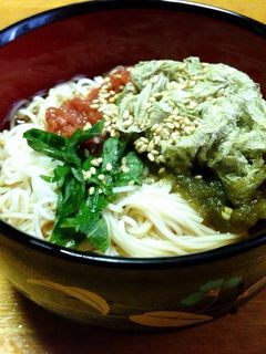 梅しそぶっかけそうめん-レシピのメイン写真