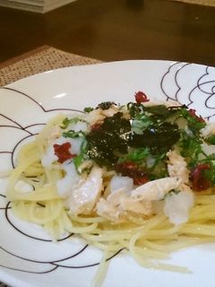 梅おろし冷製パスタ-レシピのメイン写真