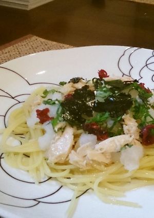 梅おろし冷製パスタ-レシピのメイン写真