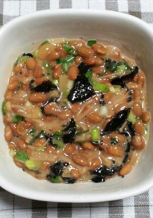 なめたけ納豆ごはん-レシピのメイン写真