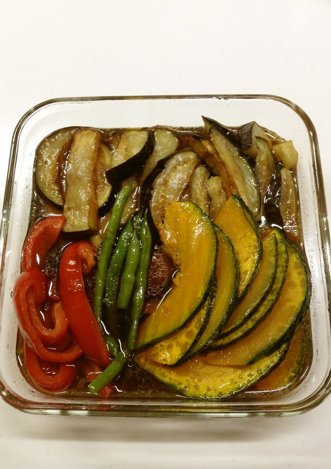 本つゆで！揚げ野菜の煮浸し-レシピのメイン写真