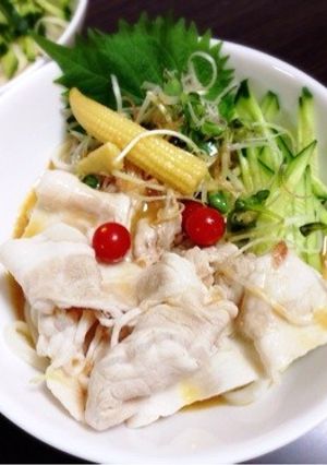 冷しゃぶサラダうどん-レシピのメイン写真