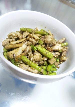エリンギとアスパラ～ジェノベーゼ風味～-レシピのメイン写真
