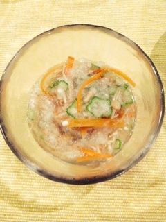 オクラとなめ茸のみぞれ和え-レシピのメイン写真