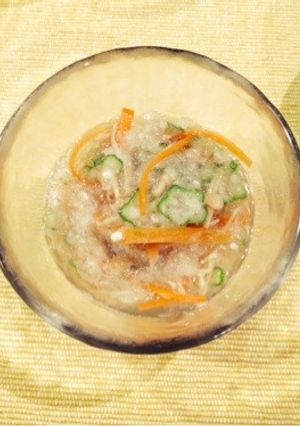 オクラとなめ茸のみぞれ和え-レシピのメイン写真