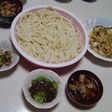 うどんのつゆ(きのこ沢山)