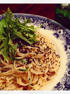 梅マヨ水菜パスタ-レシピのメイン写真