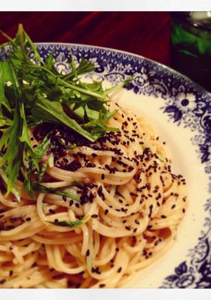梅マヨ水菜パスタ-レシピのメイン写真