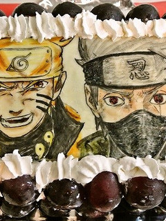大きいキャラチョコプレートケーキの作り方-レシピのメイン写真