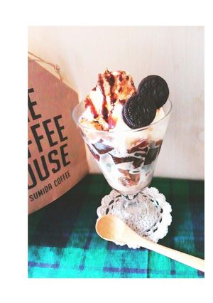 簡単☆ウチカフェ☆コーヒーゼリーパフェ-レシピのメイン写真