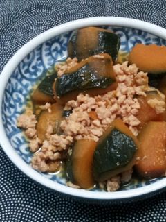 簡単 かぼちゃのそぼろ煮-レシピのメイン写真