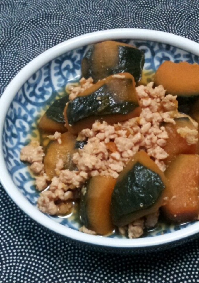 簡単 かぼちゃのそぼろ煮-レシピのメイン写真