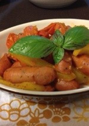 ソーセージと夏野菜-レシピのメイン写真