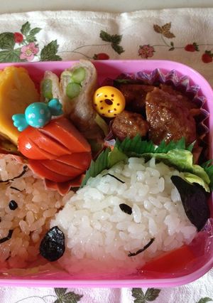 キャラ弁 スヌーピー チャーリーブラウン-レシピのメイン写真