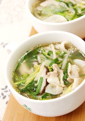 ダイエットや夜食に中華風食べるスープ-レシピのメイン写真