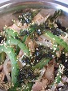 ゴーヤブタサラダ-レシピのメイン写真