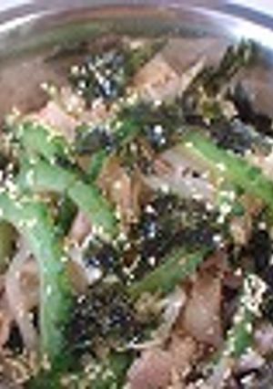 ゴーヤブタサラダ-レシピのメイン写真