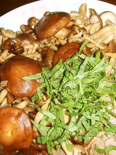 大葉にんにく醤油で☆焼き肉ときのこ炒め☆-レシピのメイン写真