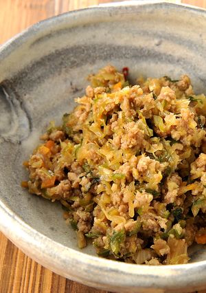 中華味・ひき肉とお好み野菜のみそ炒め-レシピのメイン写真