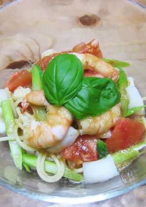 夏の冷製パスタ-レシピのメイン写真