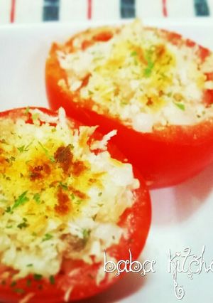 簡単☆丸ごとトマトのチーズ焼き♪-レシピのメイン写真
