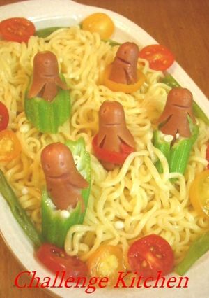 冷やしつけ麺de波乗りソーセー人-レシピのメイン写真