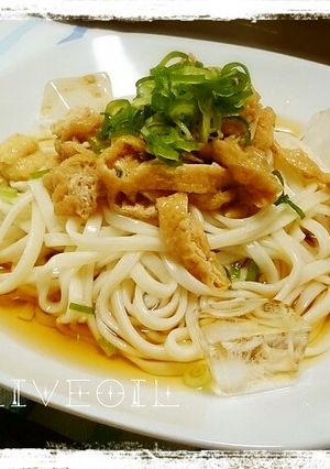 冷やし★ぶっかけきつねうどん-レシピのメイン写真