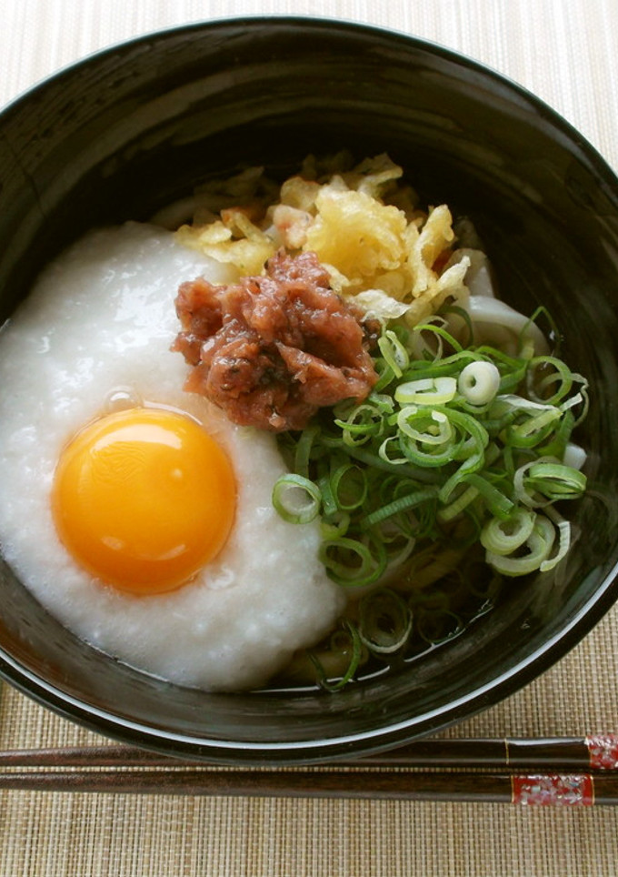 夏バテ解消☀冷やしうどんのとろろかけ-レシピのメイン写真