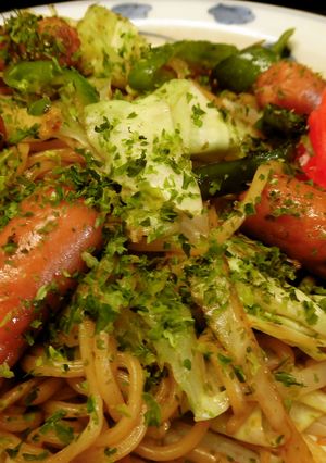 ウイニー入りレンチン焼きそば♪-レシピのメイン写真