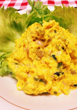 ♪かぼちゃとお豆さんの健康サラダ♪-レシピのメイン写真